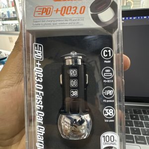 CARGADOR VEHICULAR LDNIO C1 38W PD IPH