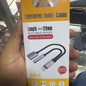 ADAPTADOR LIGHTNING A MÚSICA + JACK 3.5MM