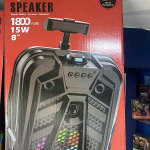 PARLANTE 15W 8INCH CON MICROFONO TIPO MALETA