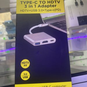 ADAPTADOR 3 EN 1 TIPO C - HDTV