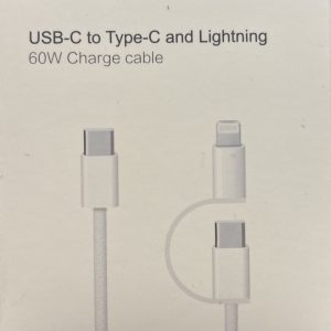 CABLE 2 EN 1 60W TC A TC Y LIGHTNING
